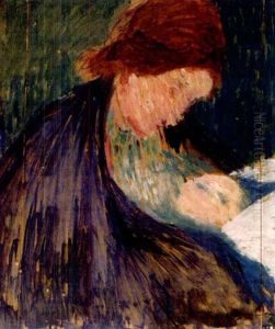 Mutter Und Kind (annetta Giacometti Und Alberto) by Giovanni Giacometti