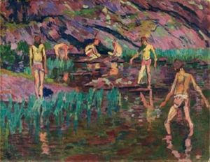 Bagnanti A Cavloccio by Giovanni Giacometti