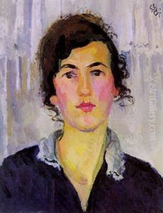 Bildnis Maria Ganzoni by Giovanni Giacometti