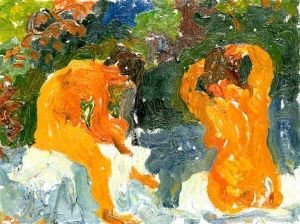 Zwei Badende by Giovanni Giacometti