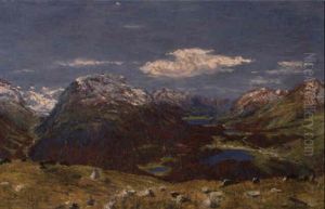 Blick Von Muottas Muragl Auf Das Oberengadin Blick Von Muottas Muragl Auf Das Oberengadin