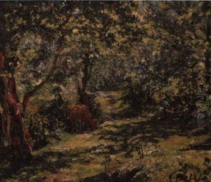 Sonniger Waldweg by Giovanni Giacometti