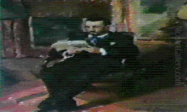 Cuno Amiet Bei Der Lekture - view 1