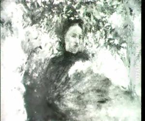 Sitzende Frau Unter Grunen Baumen by Giovanni Giacometti