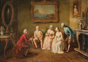 Zwei Genreszenen (2 Works) by Felix Henri Giacomotti