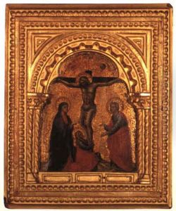 The Crucifixion With The Virgin Mary, The Magdalen And St. John by Giambologna