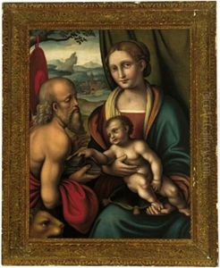 La Madonna Con Il Bambino E San Gerolama La Madonna Con Il Bambino E San Gerolama