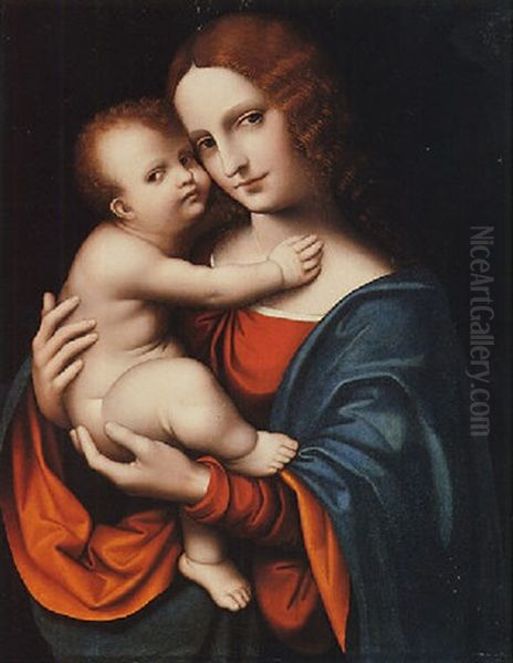 The Madonna Embracing The Christ Child - view 1