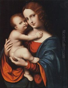 The Madonna Embracing The Christ Child by Giampietrino