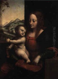 Die Madonna Mit Den Kirschen by Giampietrino