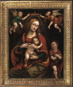 Madonna Col Bambino, San Giovannino E Due Angeli Madonna Col Bambino, San Giovannino E Due Angeli