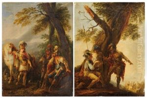 Herminie Chez Les Bergers (+ Soldats Discutant Au Pied D'un Arbre; Pair) Herminie Chez Les Bergers (+ Soldats Discutant Au Pied D'un Arbre; Pair)