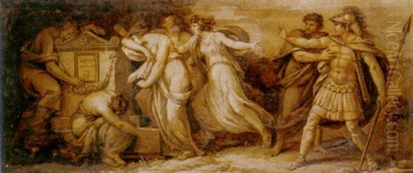 Achilles At The Tomb Of Agamemnon - view 1