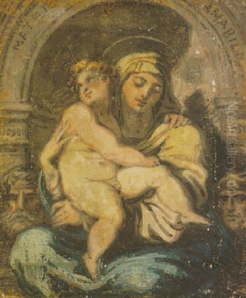 The Madonna And Child In A Marble Niche - view 1