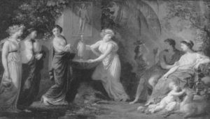 Classical Maidens By A Fountain In A Landscape Classical Maidens By A Fountain In A Landscape