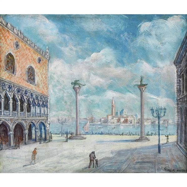 Die Piazzetta Di San Marco In Venedig - view 1