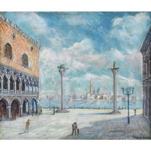 Die Piazzetta Di San Marco In Venedig