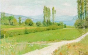 Sommerliche Landschaft Mit See
