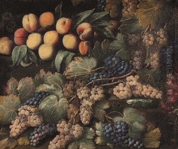 Pesche E Tralci D'uva E Altri Frutti - view 1