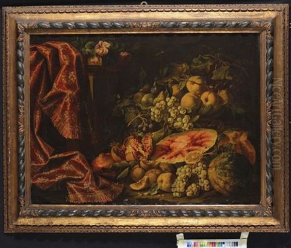 Natura Morta Con Tappeto E Frutta - view 1