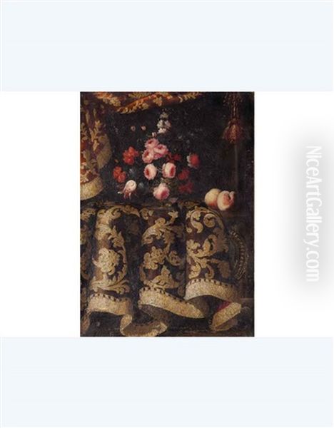 Natura Morta Con Tappeto, Vaso - view 1