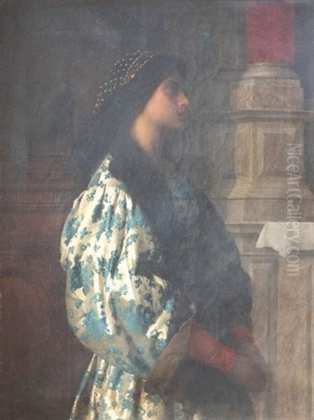 An Italian Girl In An Elaborate Costume - view 1