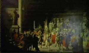 Cesare Nel Senato Romano by Raffaele Giannetti