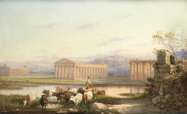Temples At Paestum, Italy - view 1