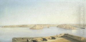The Three Cities And The Grand Harbour, Malta by Girolamo Gianni