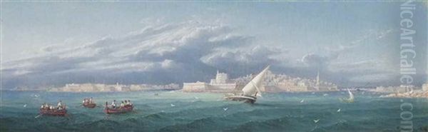 Stormy Waters In The Grand Harbour, Valetta - view 1