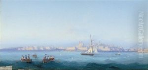 The Sea Approach To Valetta Harbors, Malta