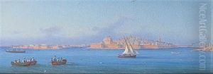 Harbour Scenes, Valletta, Malta (set Of 3)
