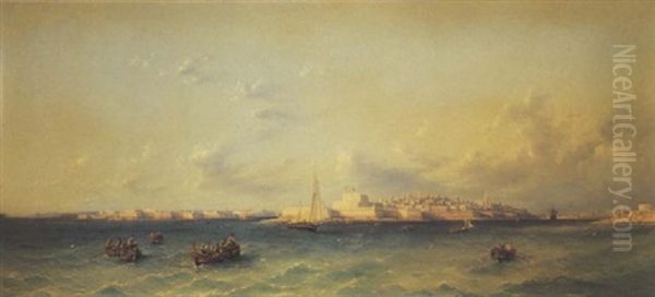 Local Craft Off The Peninsula Of St. Elmo, Valetta, Malta, By Day - view 1