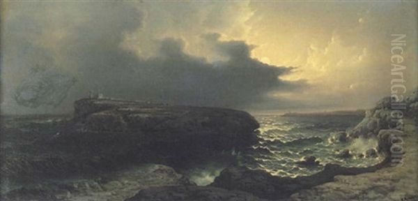 St. Paul's Island, Malta By Moonlight - view 1