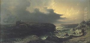 St. Paul's Island, Malta By Moonlight