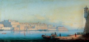 A View Of The Grand Harbor, Valetta, Malta by Girolamo Gianni