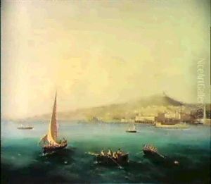 A View Of Naples And The Bay Of Posilippo by Girolamo Gianni