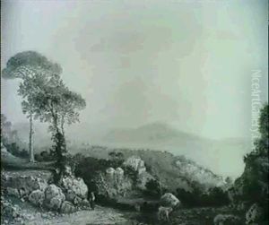 Golfo Di Pozzuoli Capri From Massa Lubrense by Girolamo Gianni