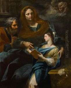 The Education Of The Virgin by Corrado Giaquinto