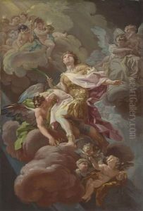 Saint Hermenegild Surrounded By Angels And Cherubs