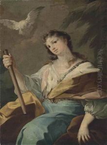 Allegory Of Peace And Fortitude by Corrado Giaquinto