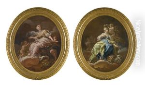 An Allegory Of Liberty; An Allegory Of Public Happiness (pair)