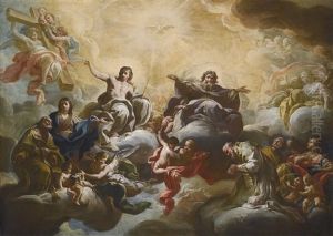 The Virgin Presenting Saint Nicholas To The Holy Trinity
