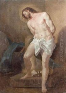 Christ A La Colonne by Corrado Giaquinto