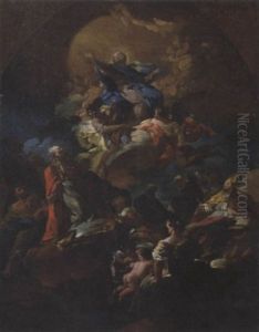 Assunzione Della Vergine E Due Santi by Corrado Giaquinto
