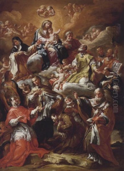 La Sacra Famiglia Con Santi - view 1