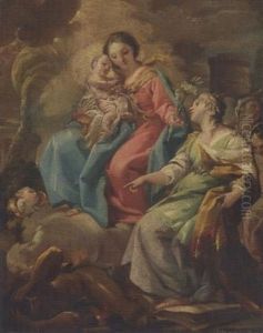 Madonna Con Bambino E Santa Madonna Con Bambino E Santa
