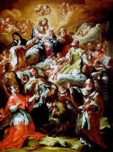 Die Heilige Familie Mit Heiligen by Corrado Giaquinto