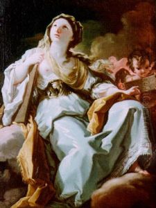 A Sybil Leaning On A Tablet