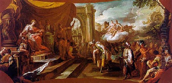 Aeneas Before Queen Dido - view 1